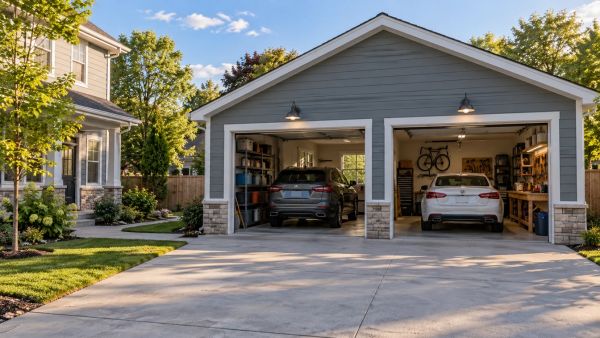 Understand the size of a two car garage for better planning